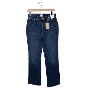 NEW J. Crew Denim Curvy Full-Length Demi Boot Jeans Size 28 Kettle Dark Wash